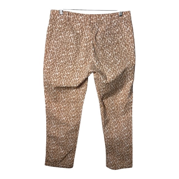 Anthropologie The Wanderer Leopard Print Cropped Pants Chic Women Size 31 - Picture 5 of 9